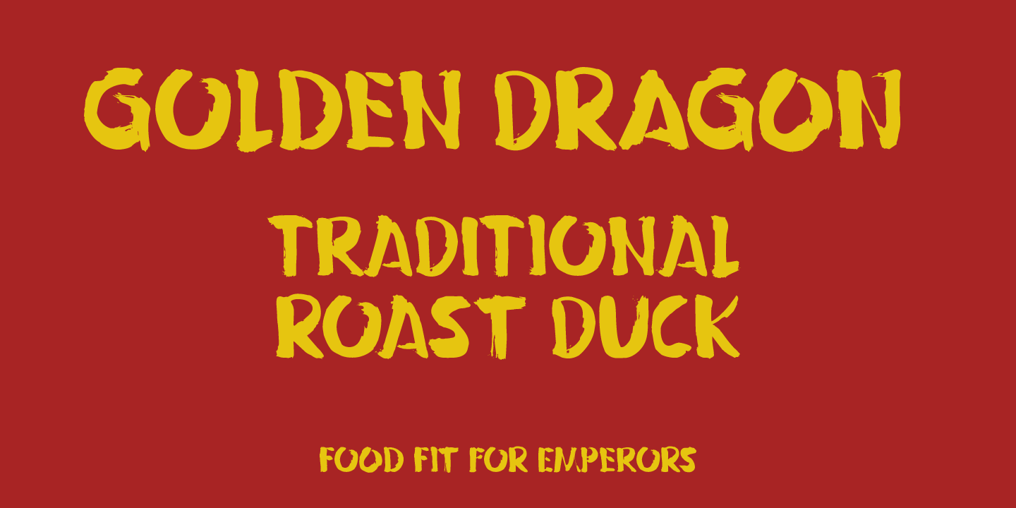 Peking Duck Font Poster #1