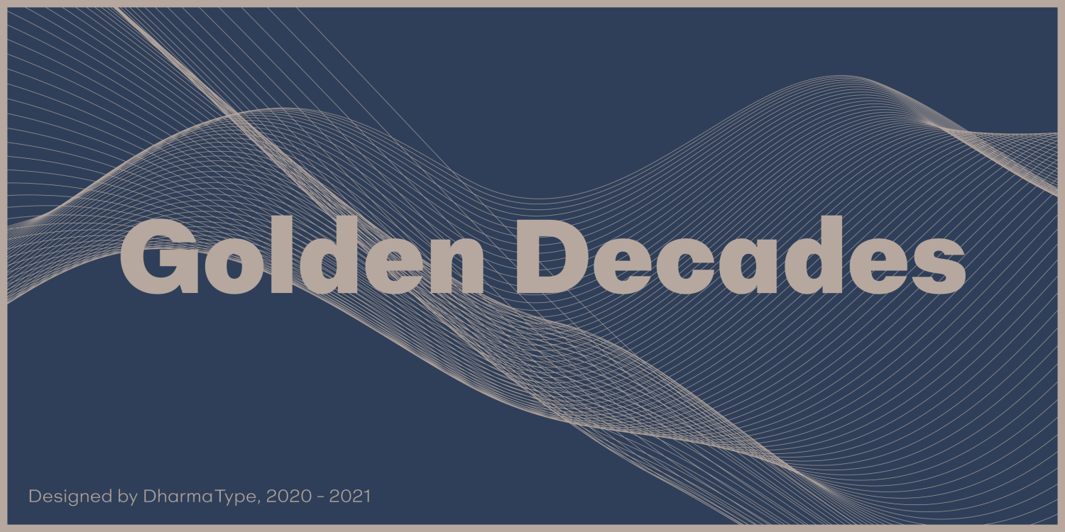 Golden Decades Font Poster #1