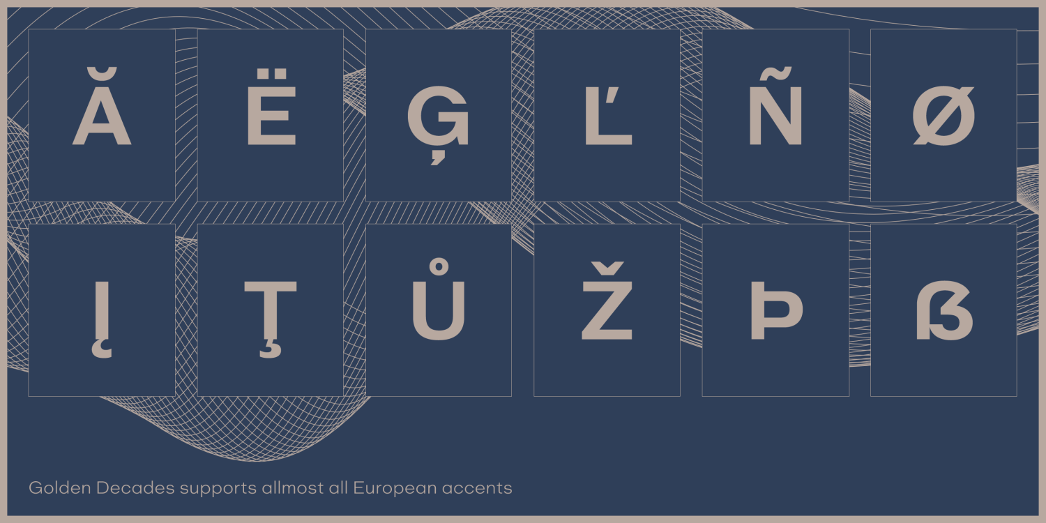Golden Decades Font Poster #1
