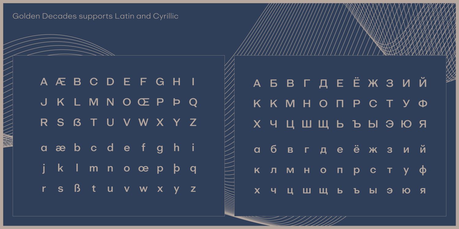 Golden Decades Font Poster #1