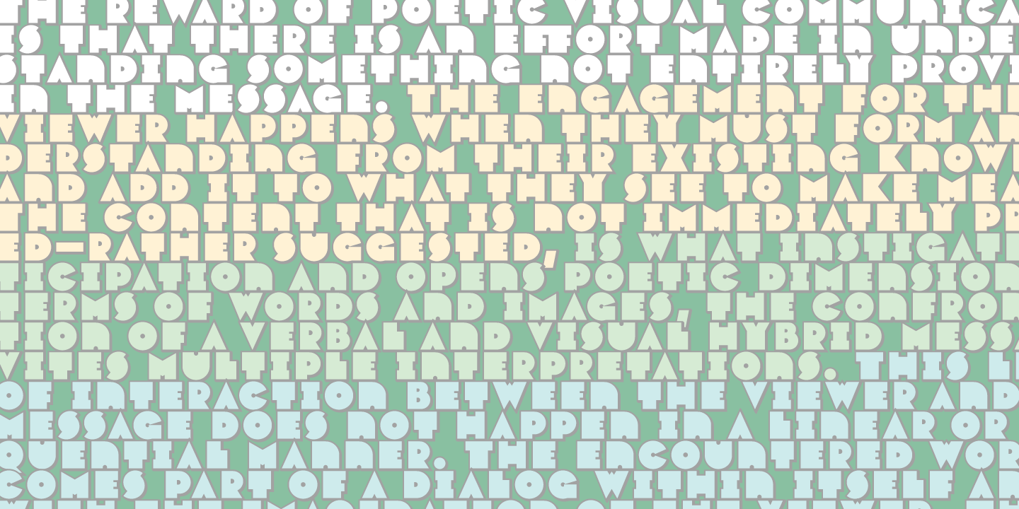 Varese Outlined Font Poster #1