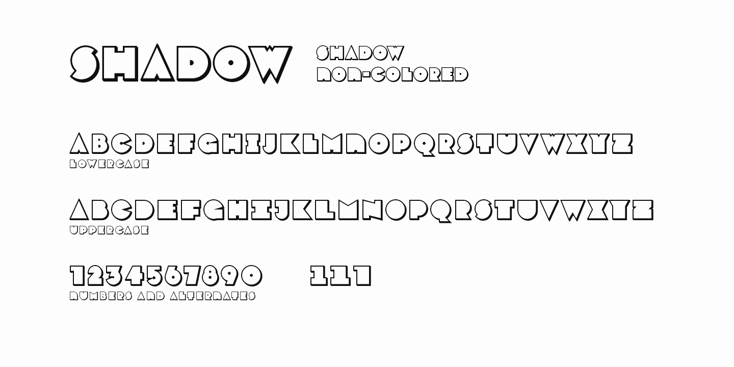 Varese Outlined Font Poster #1