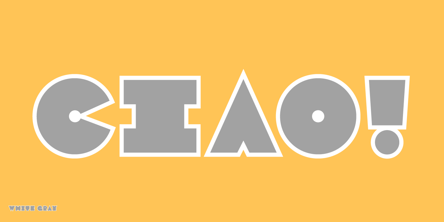 Varese Outlined Font Poster #1