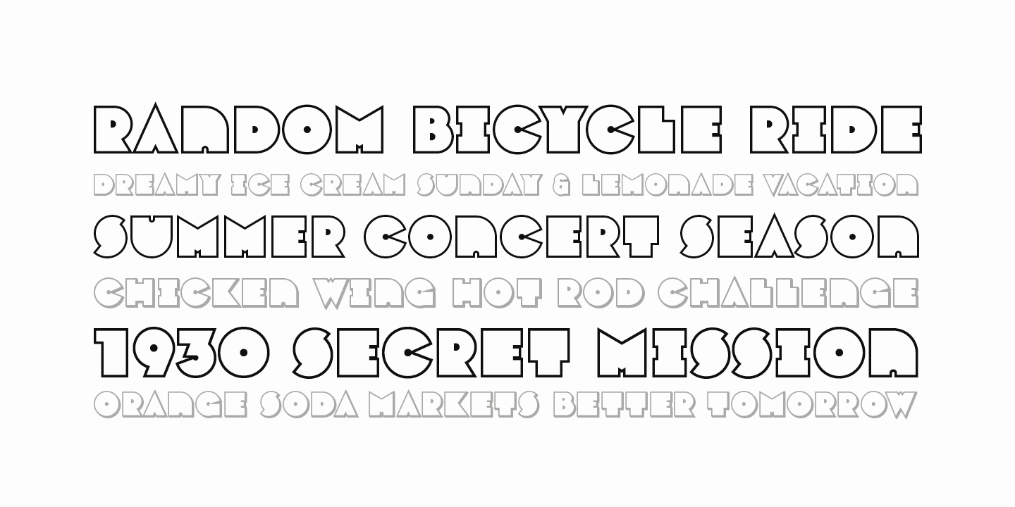 Varese Outlined Font Poster #1