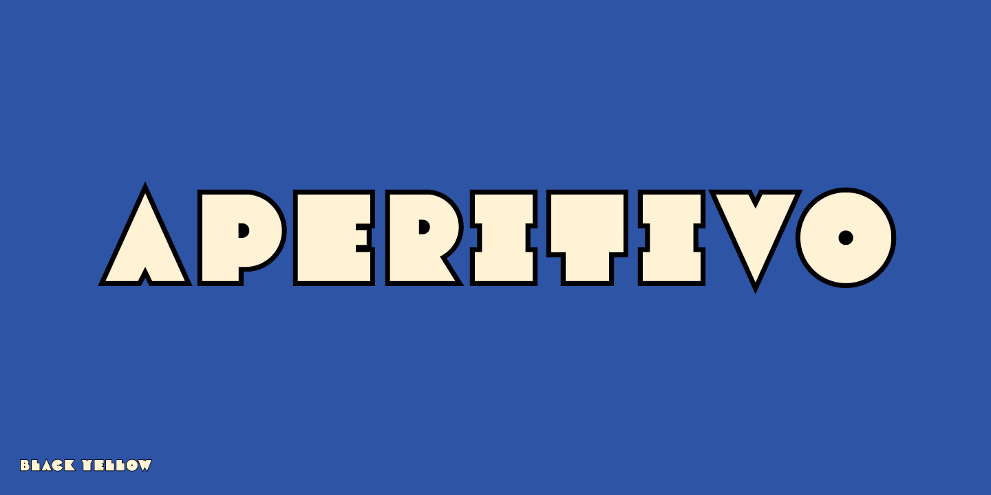 Varese Outlined Font Poster #1