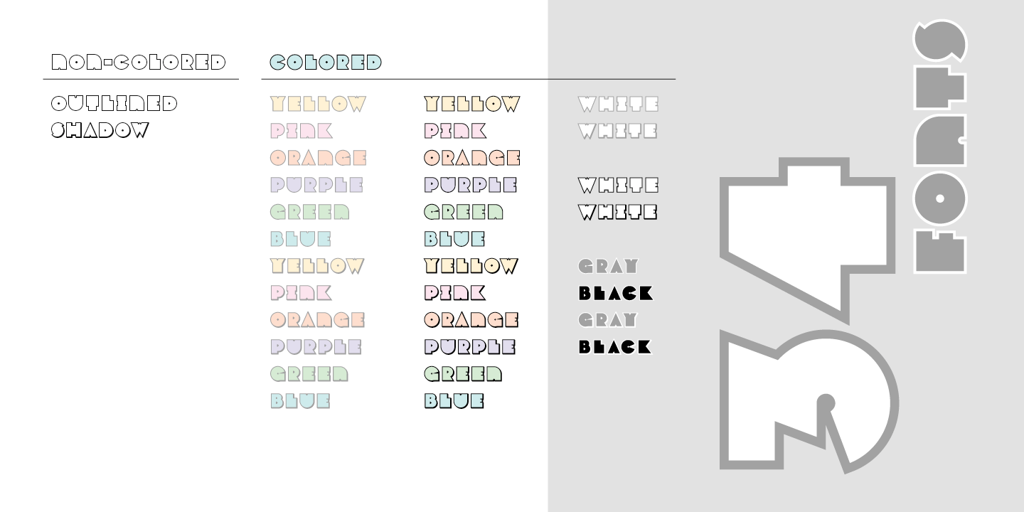 Varese Outlined Font Poster #1