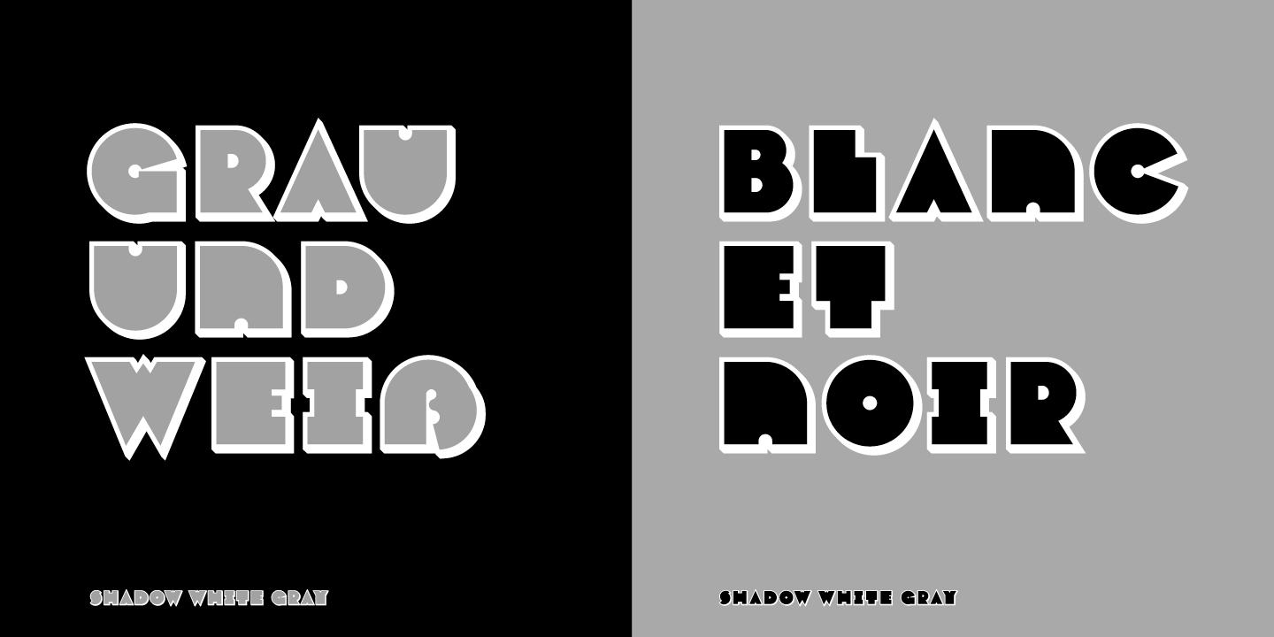 Varese Outlined Font Poster #1