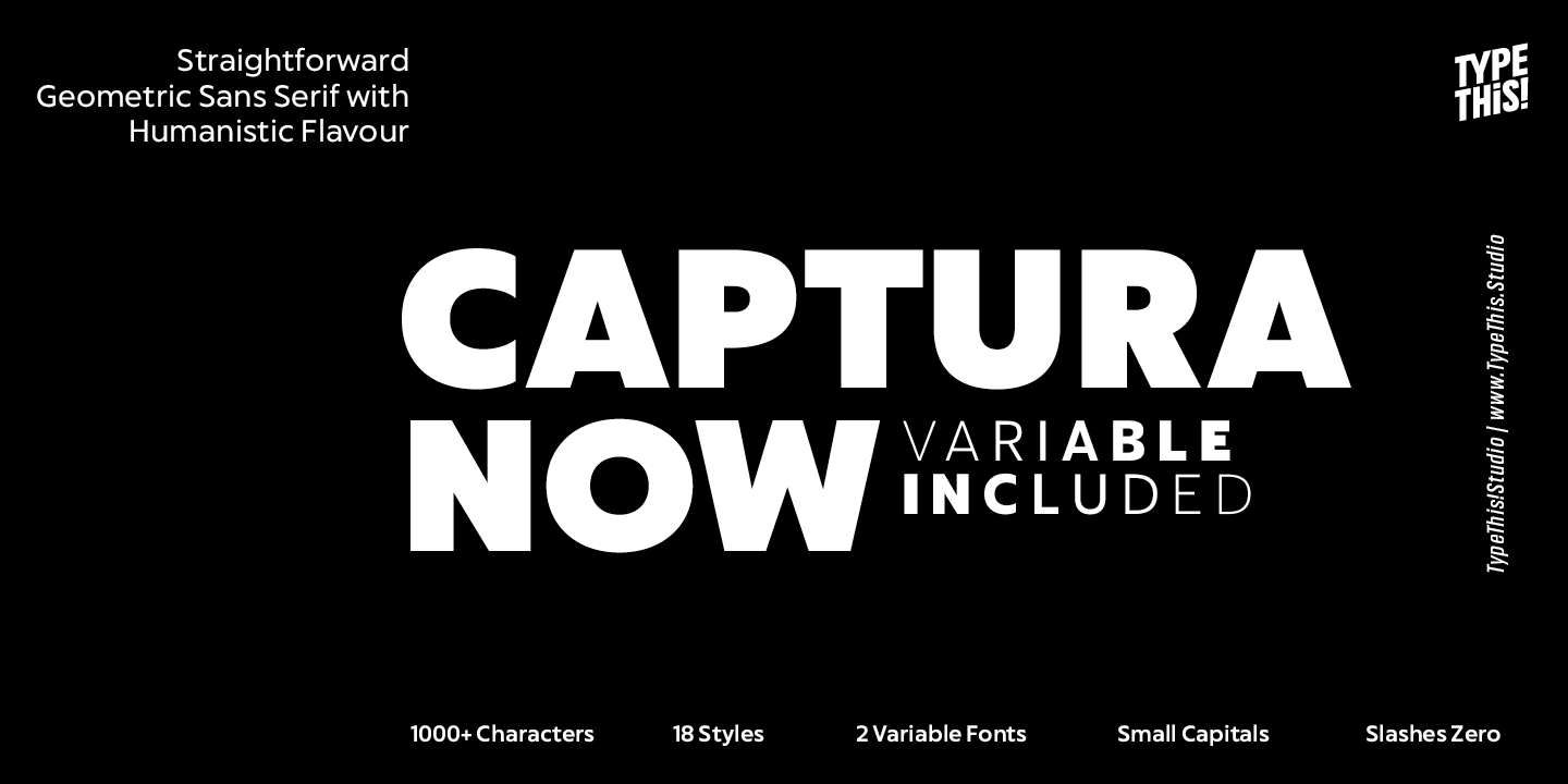 CapturaNow Font Poster #1