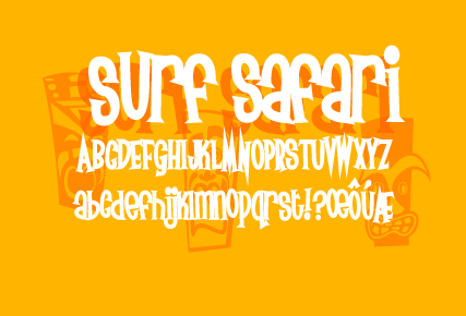 Surf Safari Font Poster #1