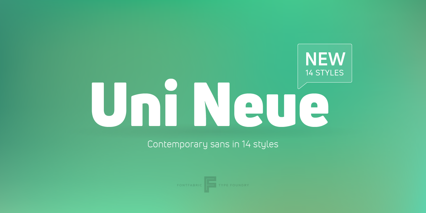 Uni Neue Font Poster #1