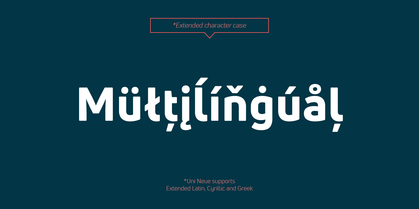 Uni Neue Font Poster #1