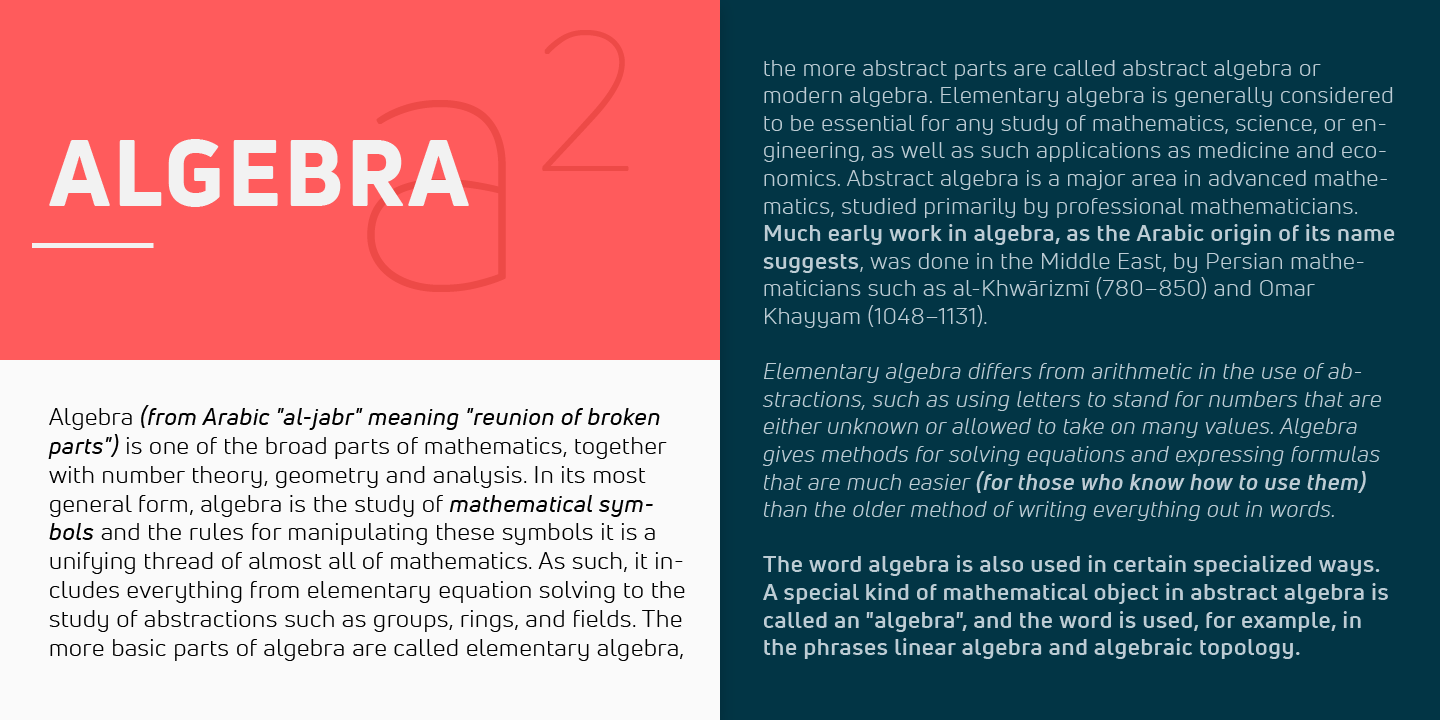 Uni Neue Font Poster #1