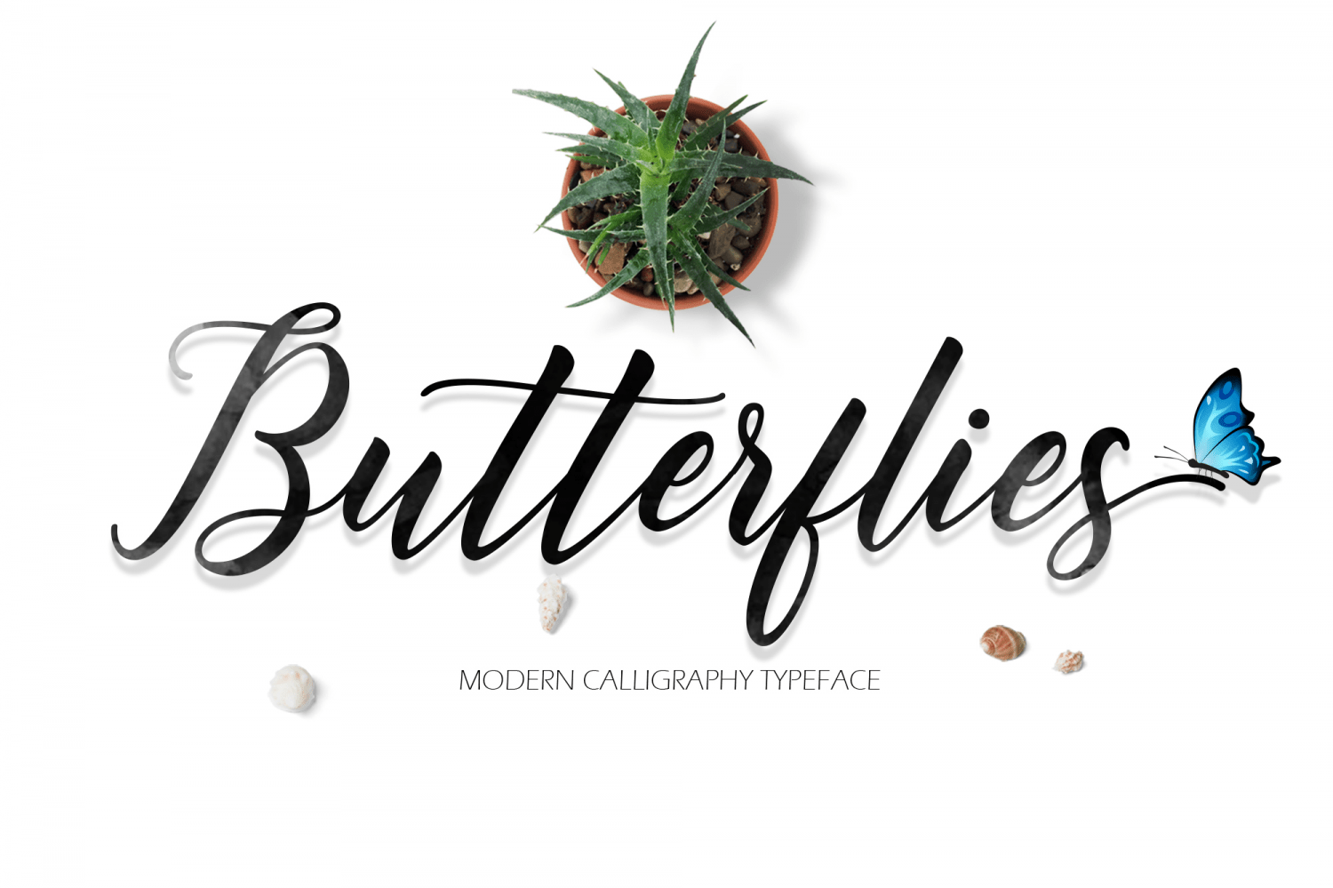 Butterflies Script Font Poster #1