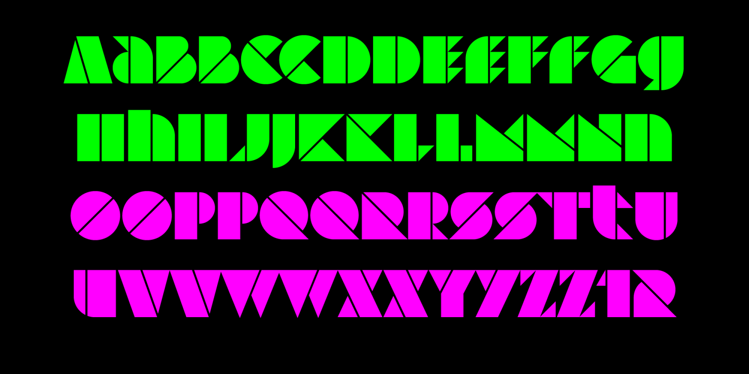 Tiger Font Poster #1