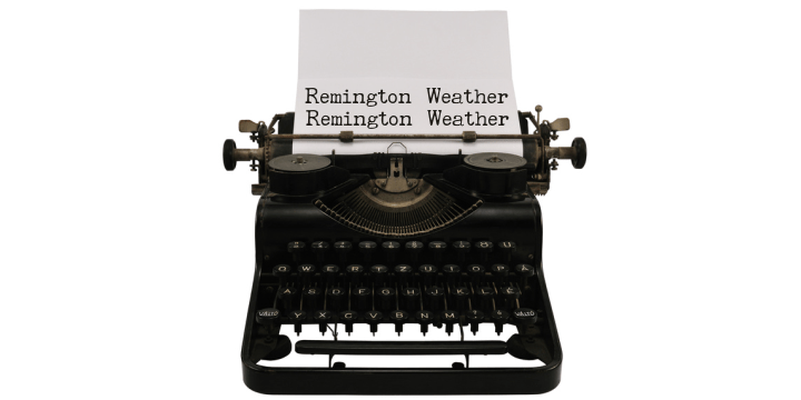 Remington Weather Font Poster #1