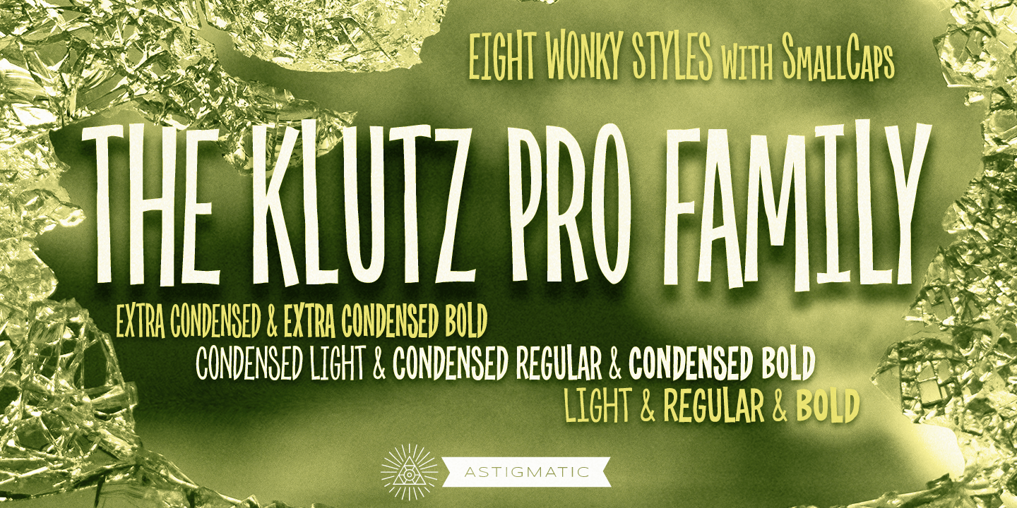 Klutz AOE Pro Complete Font Poster #1