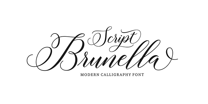 Brunella Font Poster #1