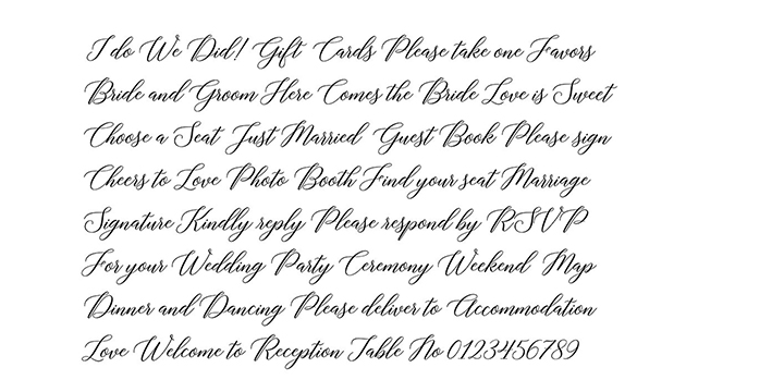 Brunella Font Poster #5