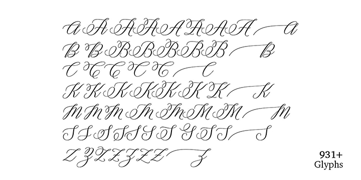 Brunella Font Poster #6
