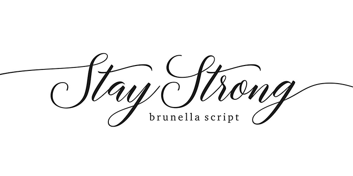 Brunella Font Poster #7