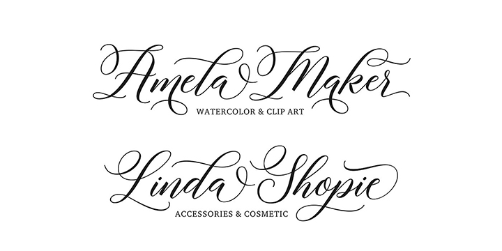 Brunella Font Poster #9
