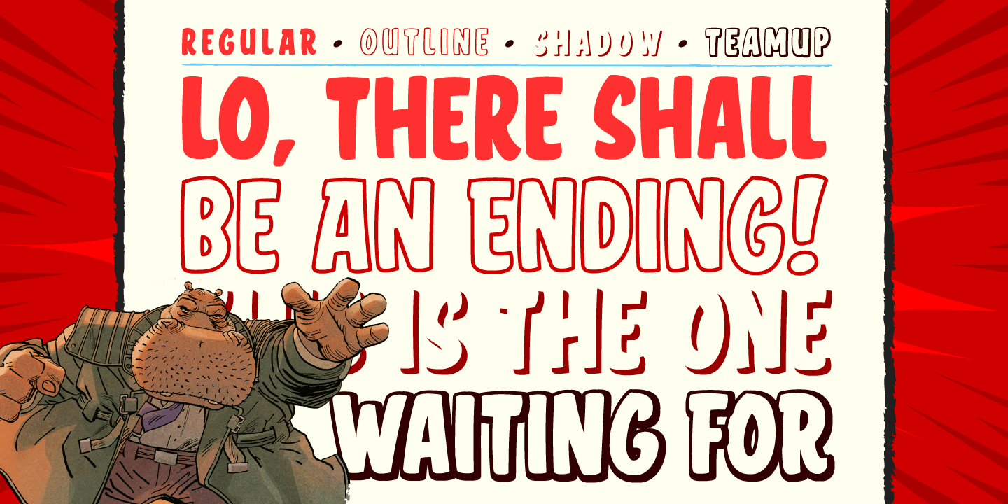 Clash of Titans Font Poster #2