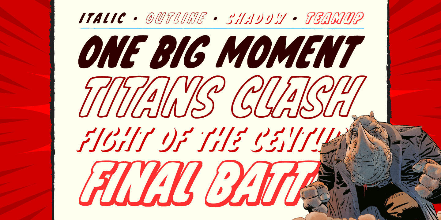 Clash of Titans Font Poster #3