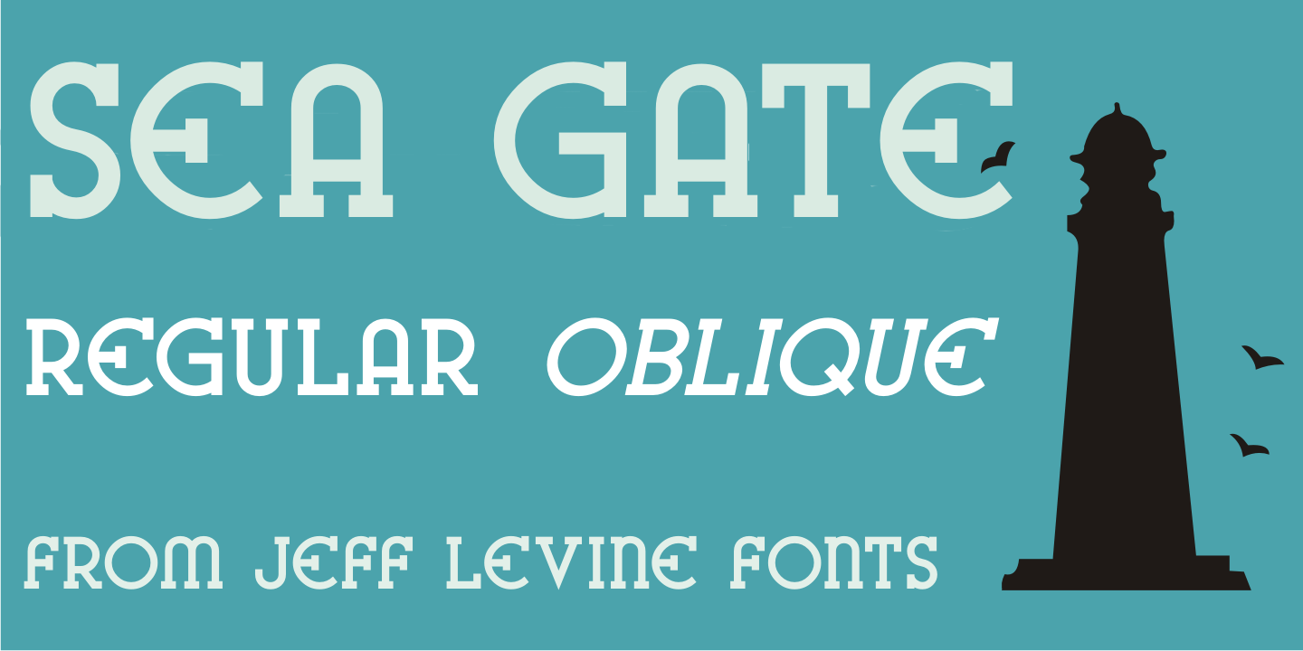 Sea Gate Font Poster #1