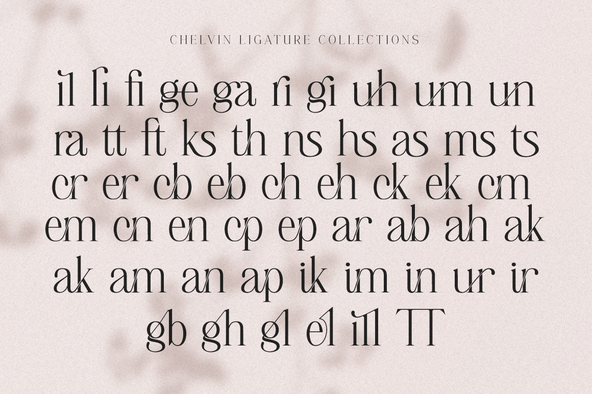 Chelvin Font Poster #1