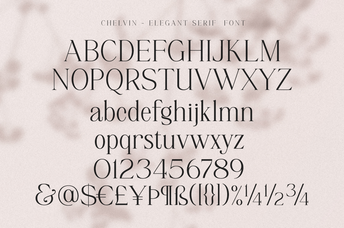 Chelvin Font Poster #1