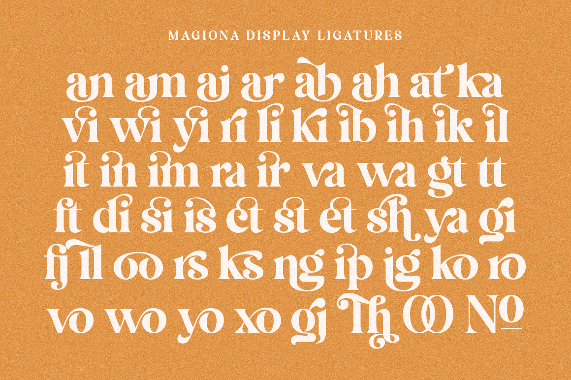 Magiona Display Font Poster #1