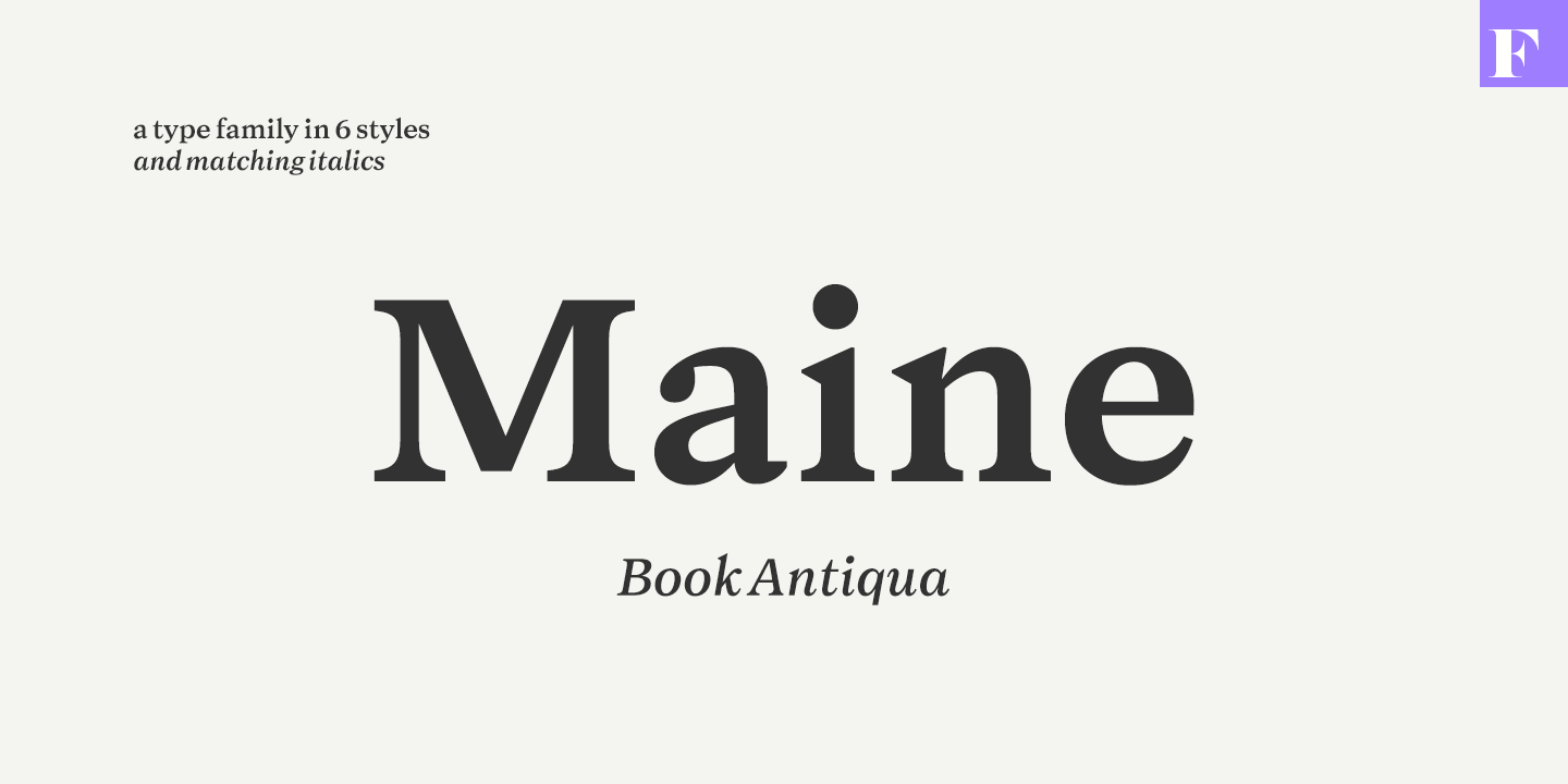 Maine Font Family Poster