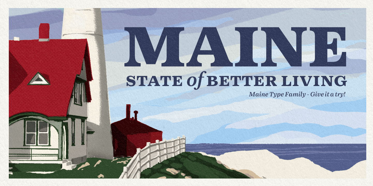 Maine Font Poster #1