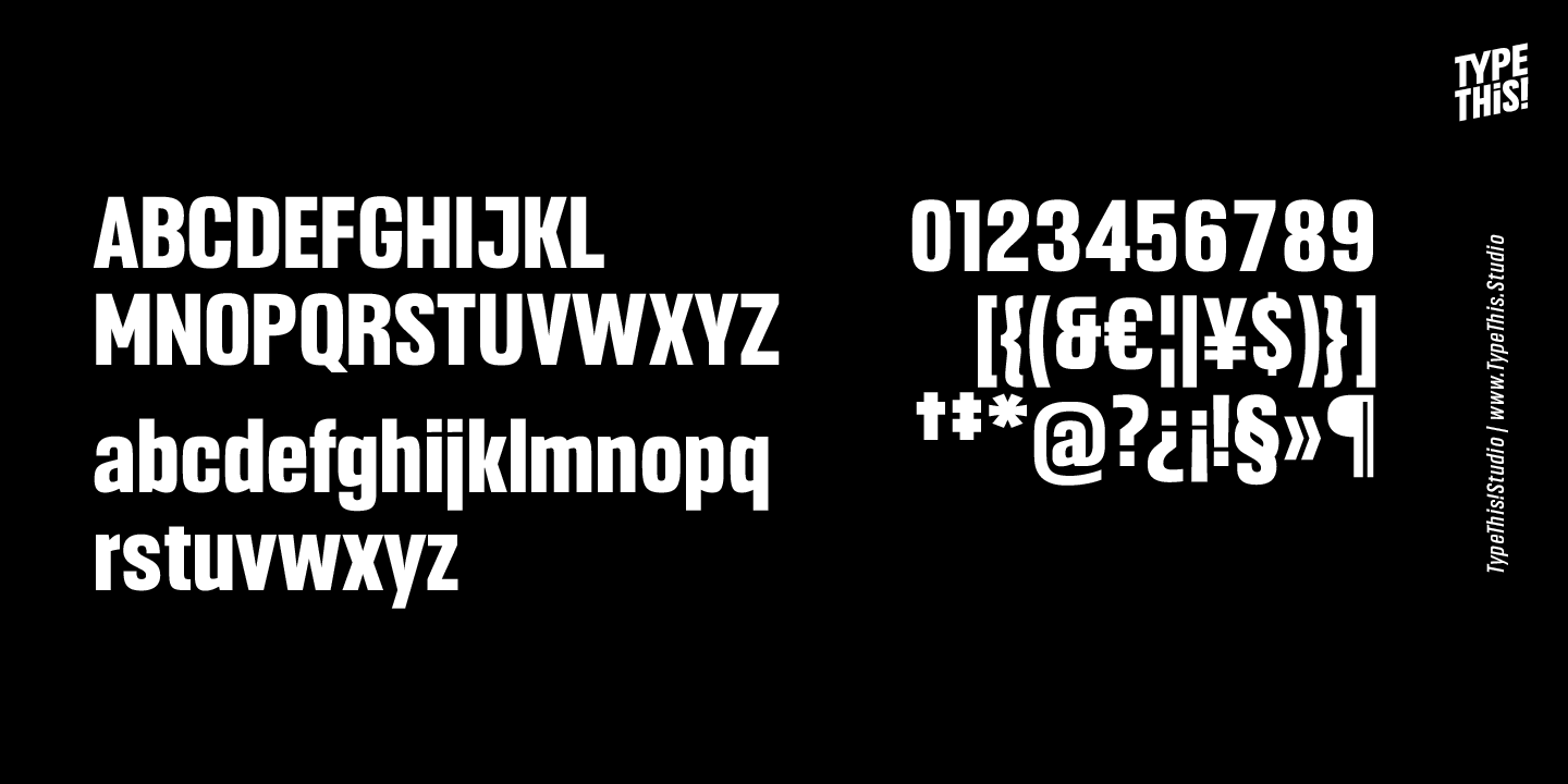 Headlines Core Font Poster #1