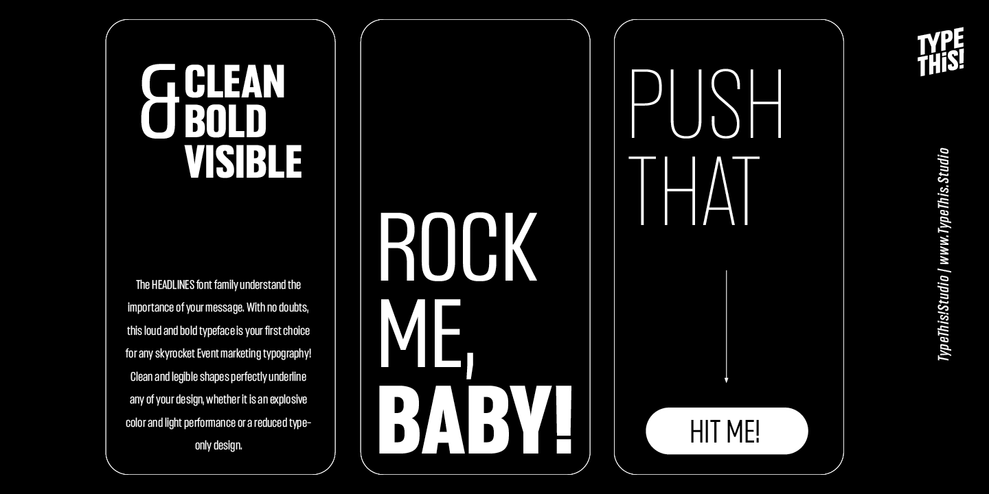 Headlines Core Font Poster #1