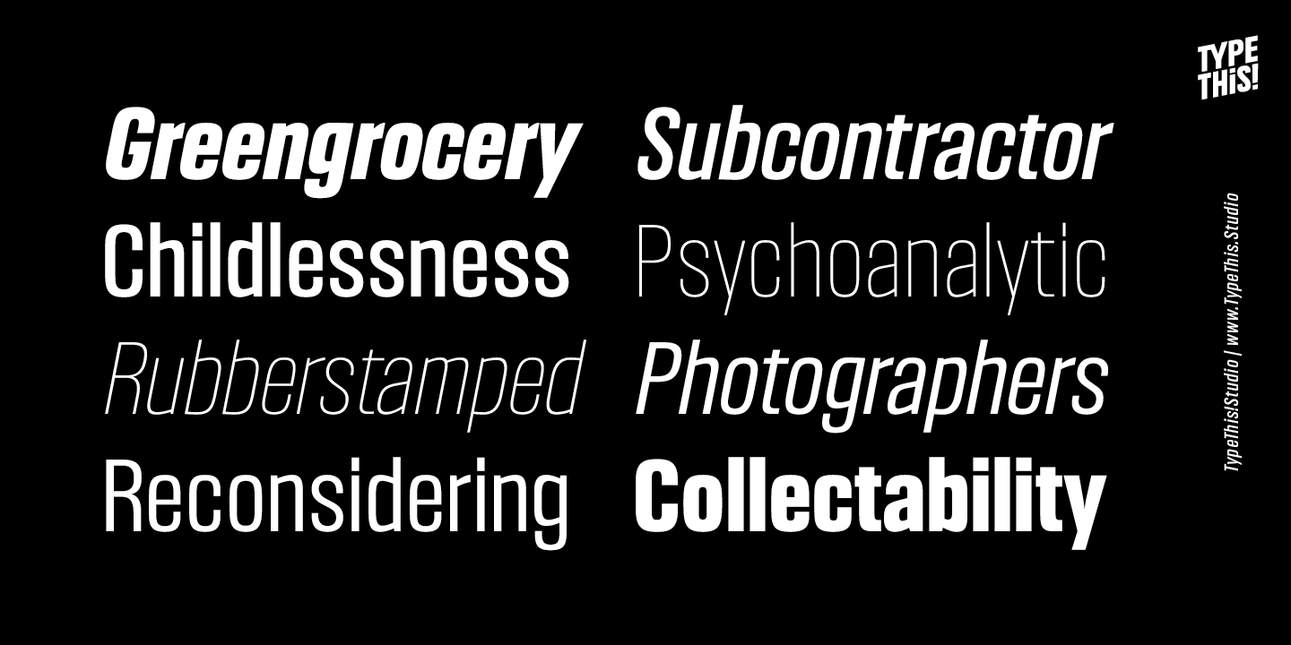 Headlines Core Font Poster #1