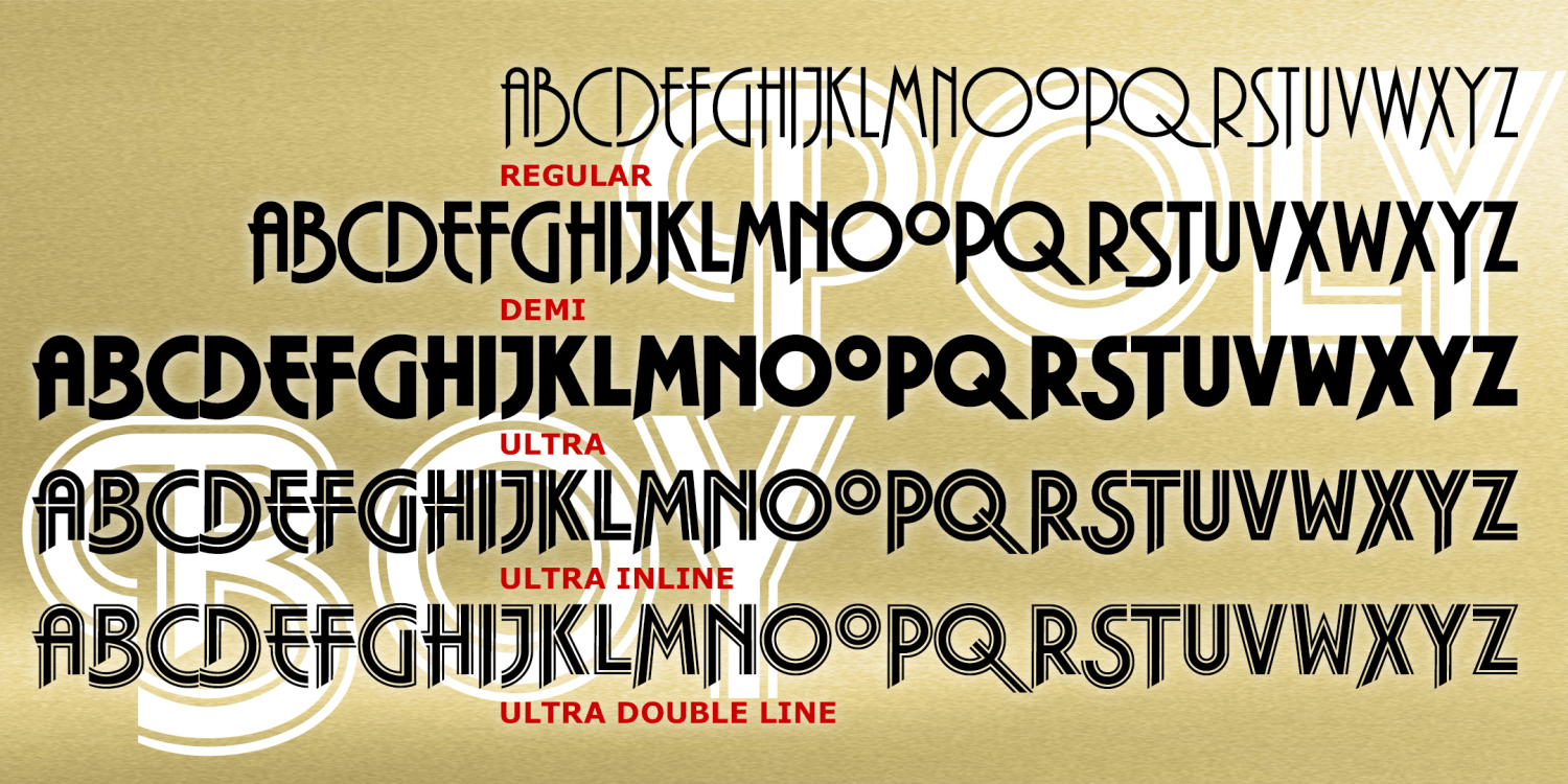 Polyboy Font Family Poster