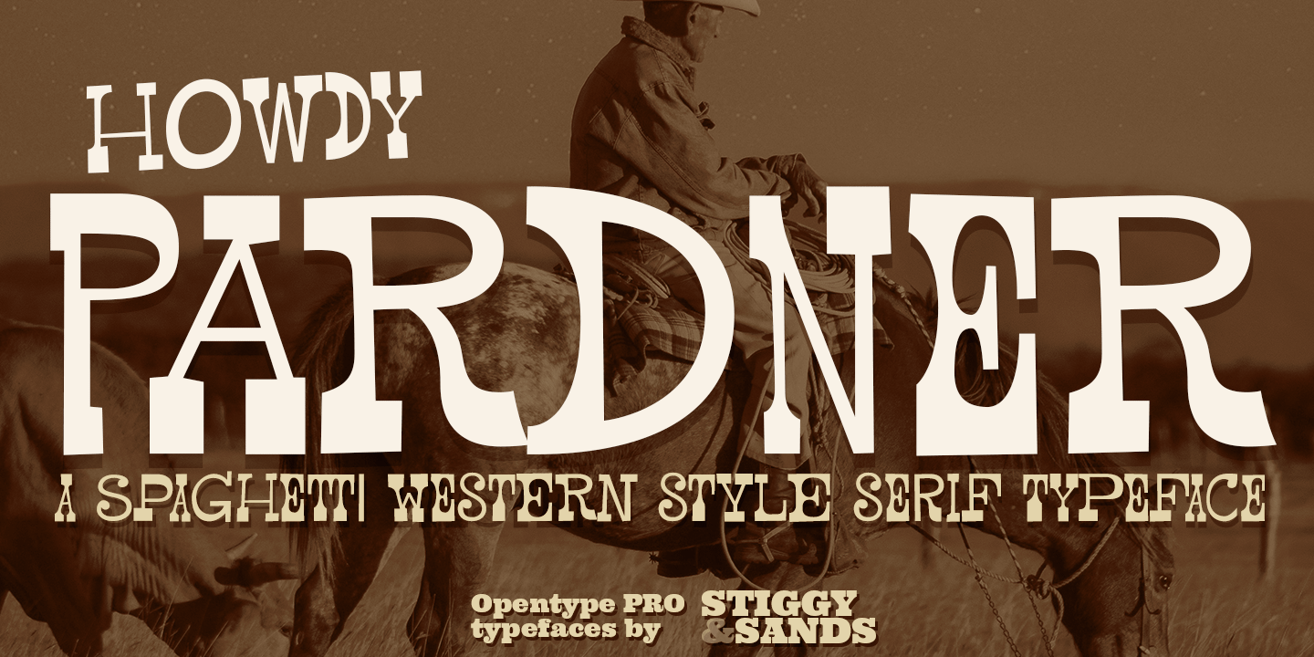 Pardner Font Poster #1