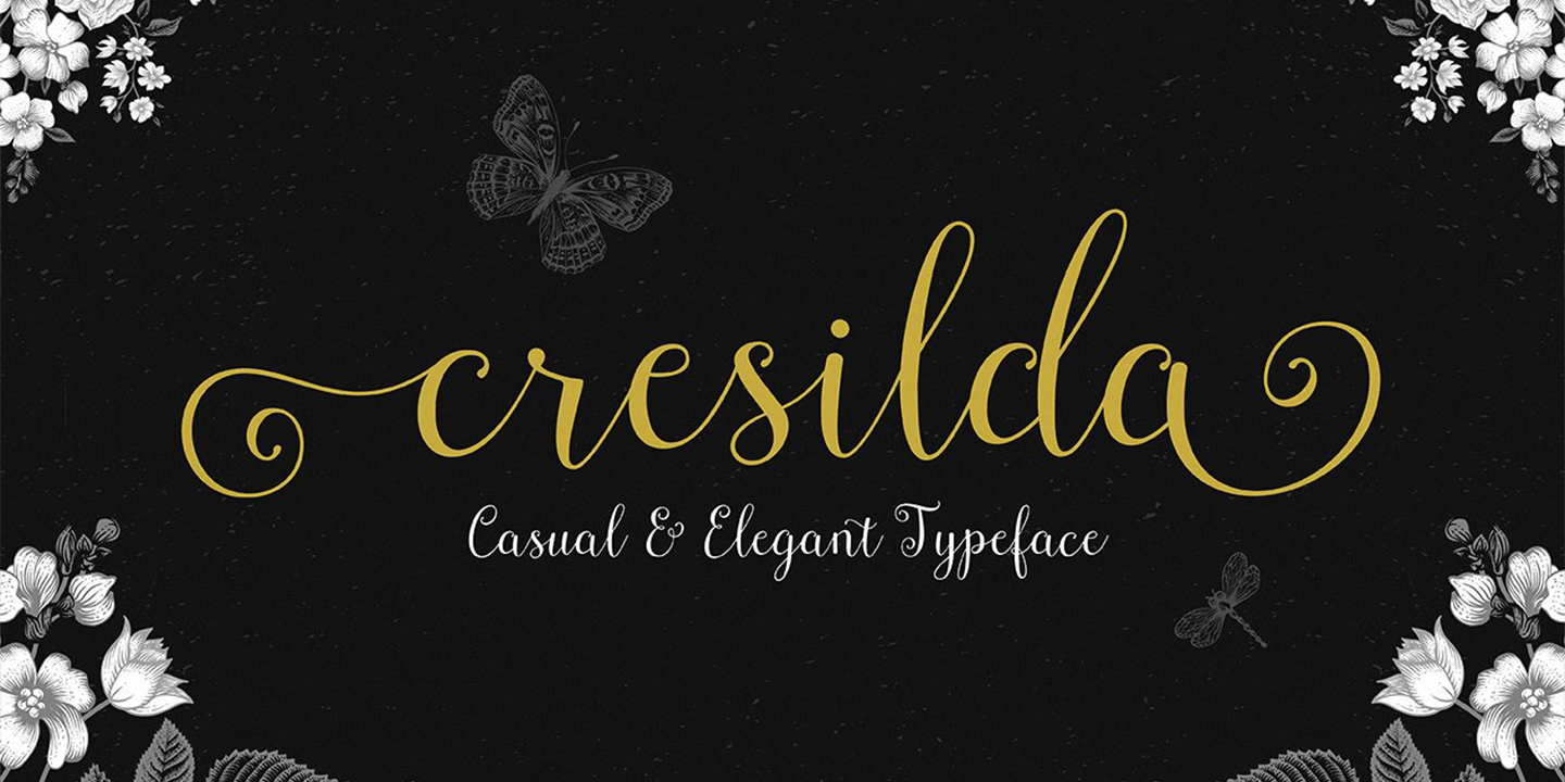 Cresilda Script Font Poster #1