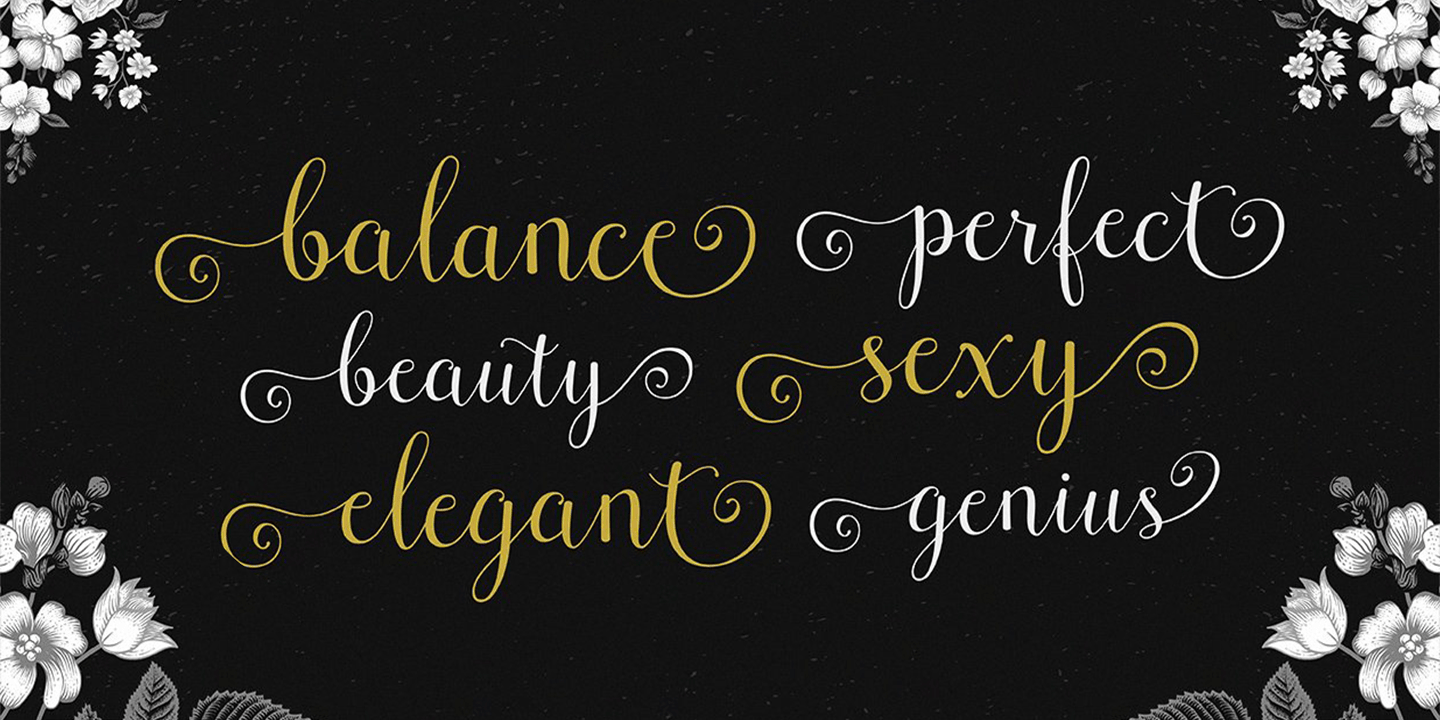 Cresilda Script Font Poster #2