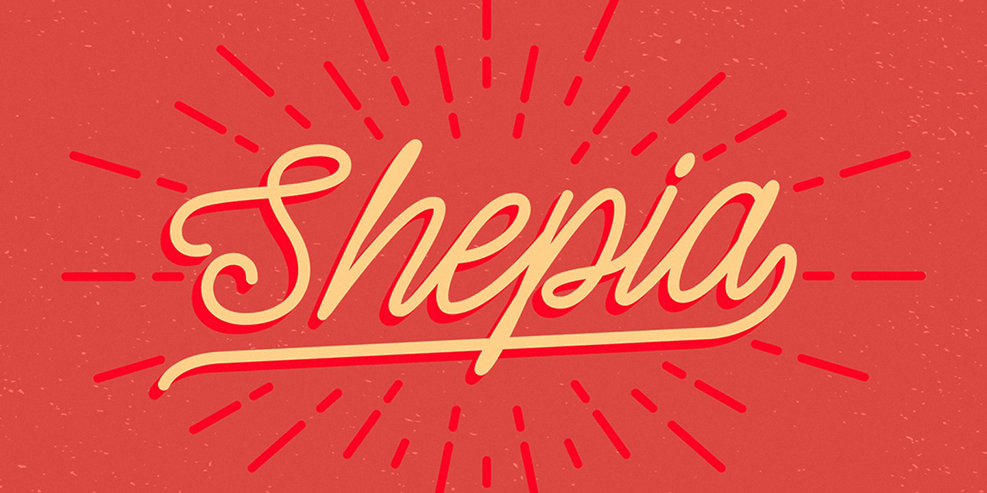 Shepia Font Poster #1