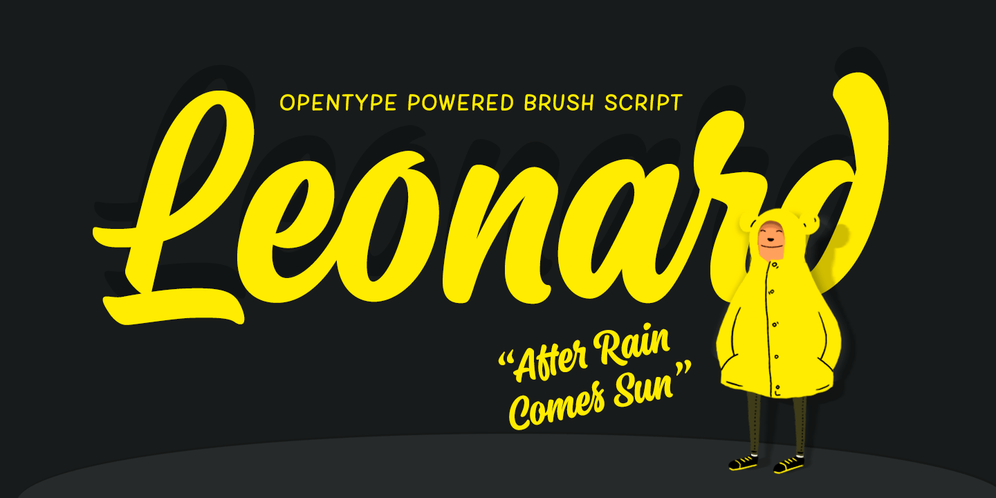 Leonard Font Family Poster
