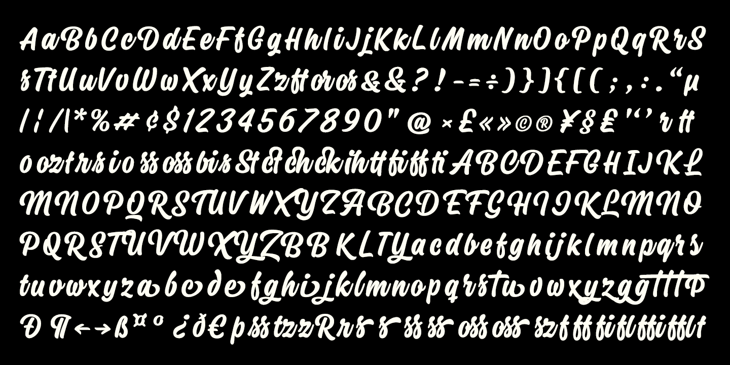 Leonard Font Poster #1