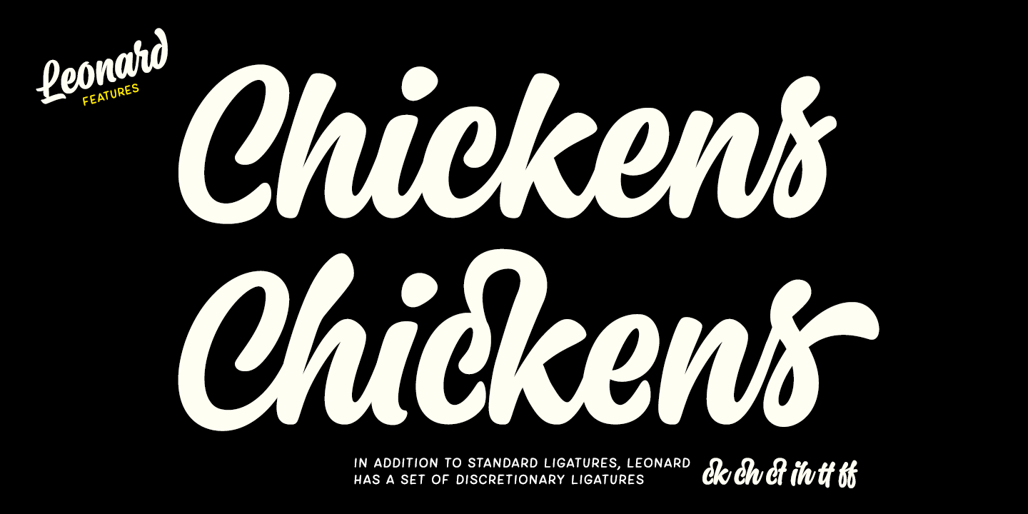 Leonard Font Poster #1
