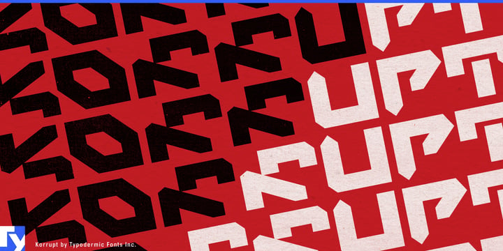 Korrupt Font Poster #1