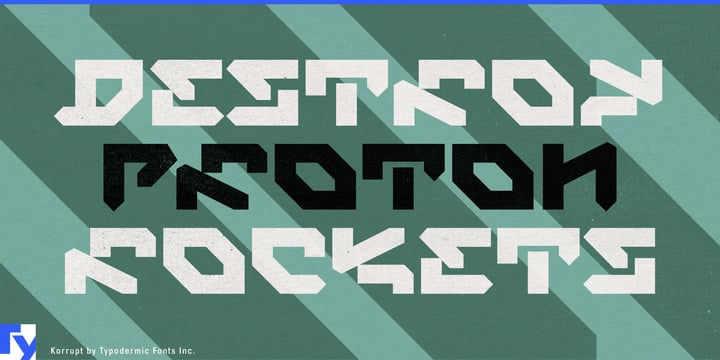 Korrupt Font Poster #1