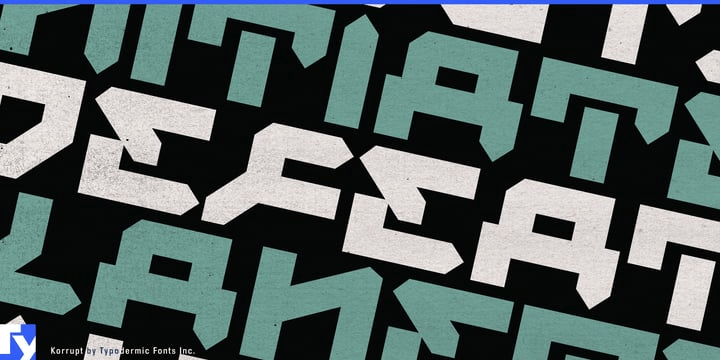 Korrupt Font Poster #1