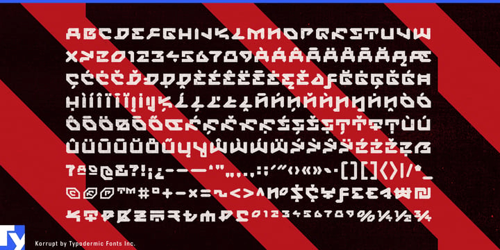 Korrupt Font Poster #1