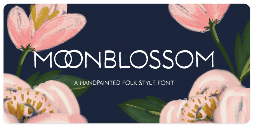 Moonblossom Font Poster #1