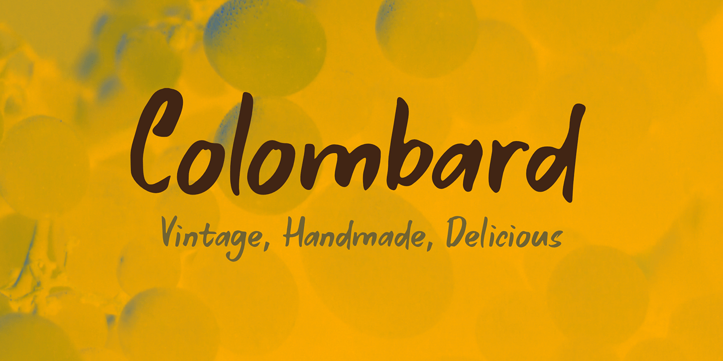 Colombard Font Poster #1